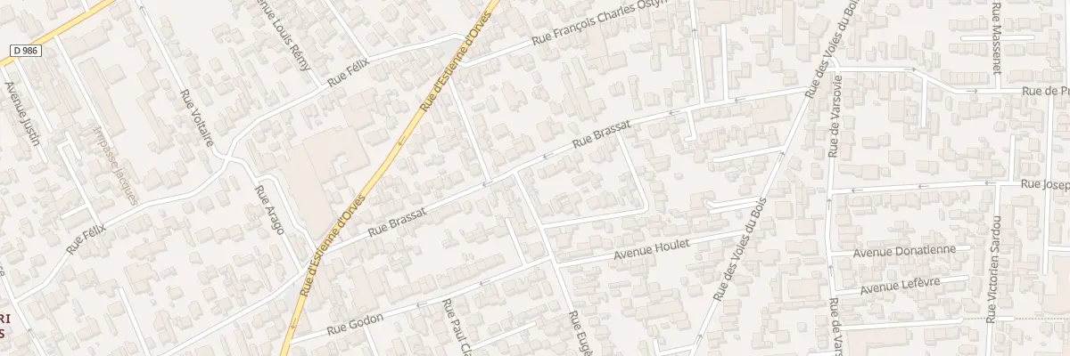 Plan du 47 Rue Brassat à Colombes