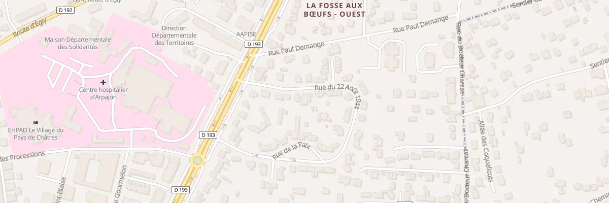 Plan du 14 Rue du 22 Aout 1944 à Arpajon