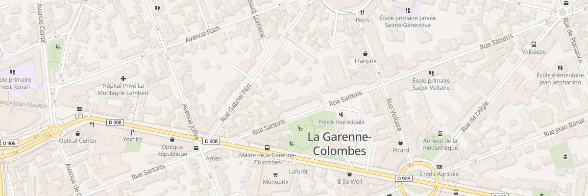 Plan du 64T Rue Sartoris à La Garenne-Colombes