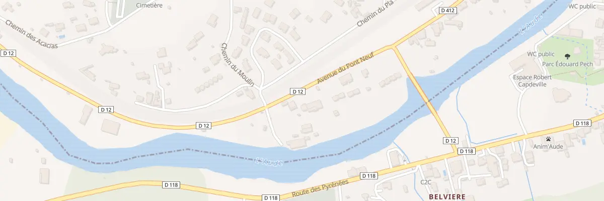 Plan du 153A Av du Pont Neuf à Montazels