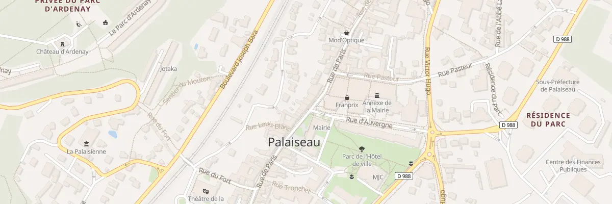 Plan du 88 Rue de Paris à Palaiseau