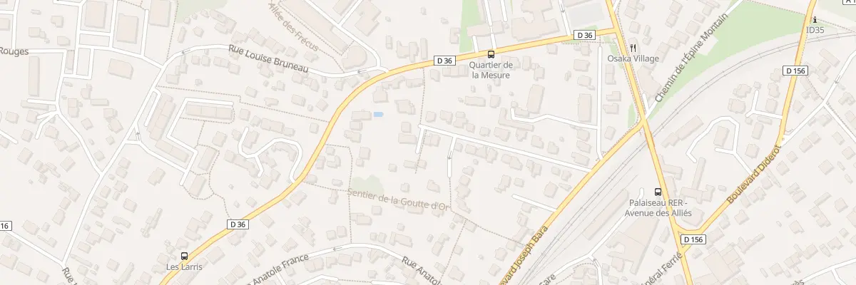 Plan du 25 Rue Joseph Bara à Palaiseau