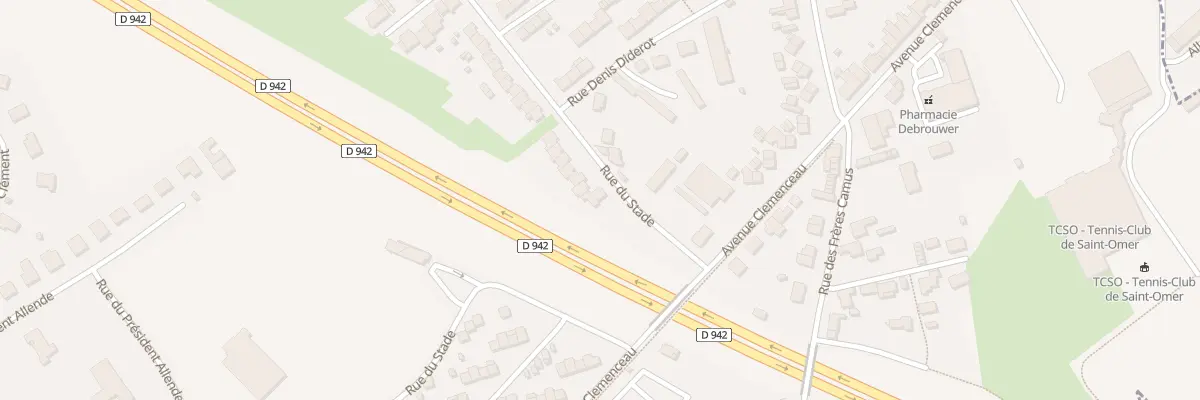 Plan du 2 Rue du Stade à Longuenesse