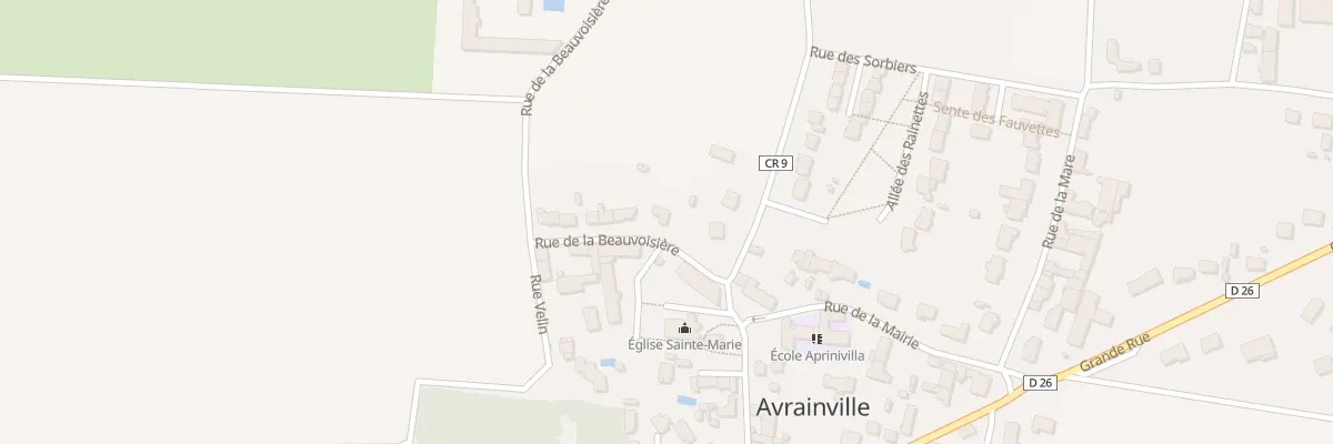 Plan du 4 Rue de la Beauvoisiere à Avrainville