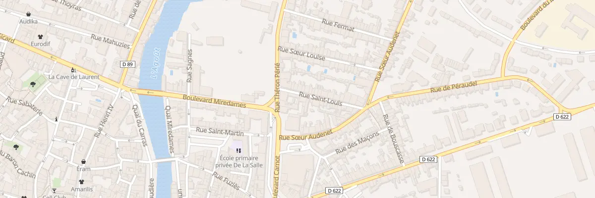 Plan du 2 Rue Saint Louis à Castres