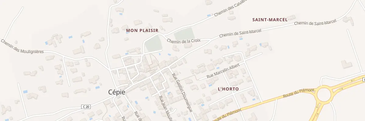 Plan du 5 Le Village à Cépie