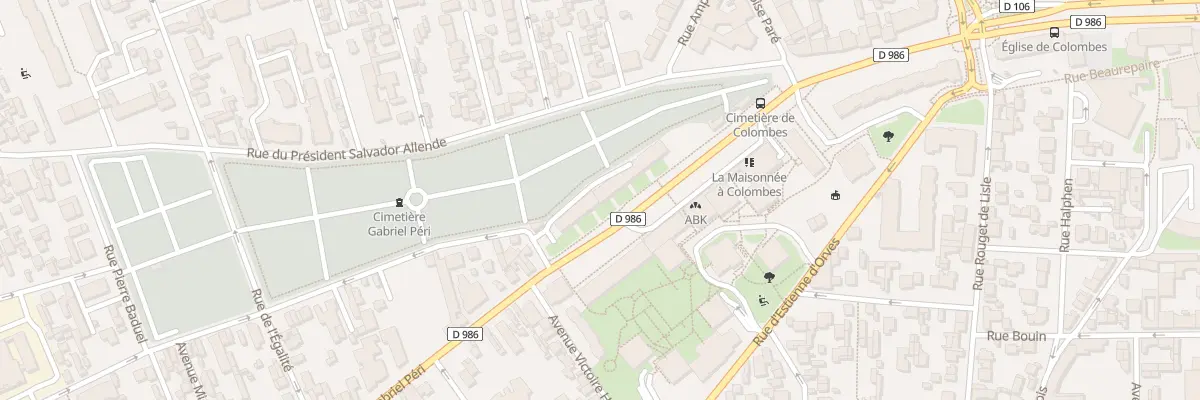 Plan du 74 Rue Gabriel Péri à Colombes
