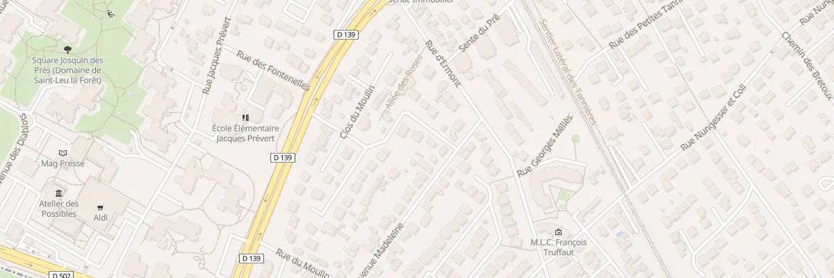 Plan du 28 Rue du Clos du Moulin à Saint-Leu-la-Forêt