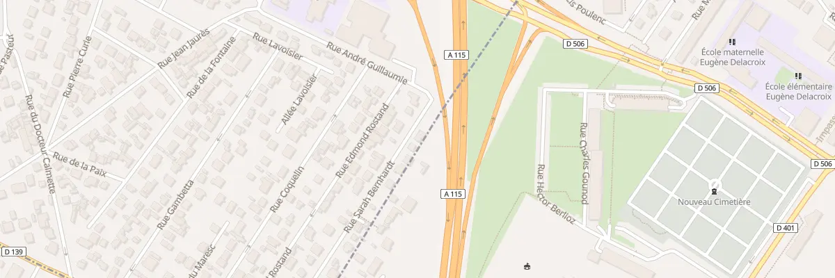 Plan du 34B Rue Sarah Bernhardt au Plessis-Bouchard