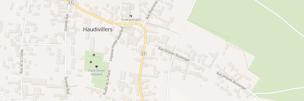 Plan du 2 Rue Jacques Boulanger à Haudivillers