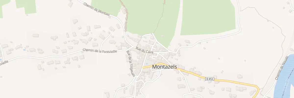 Plan du 2 Le Village à Montazels
