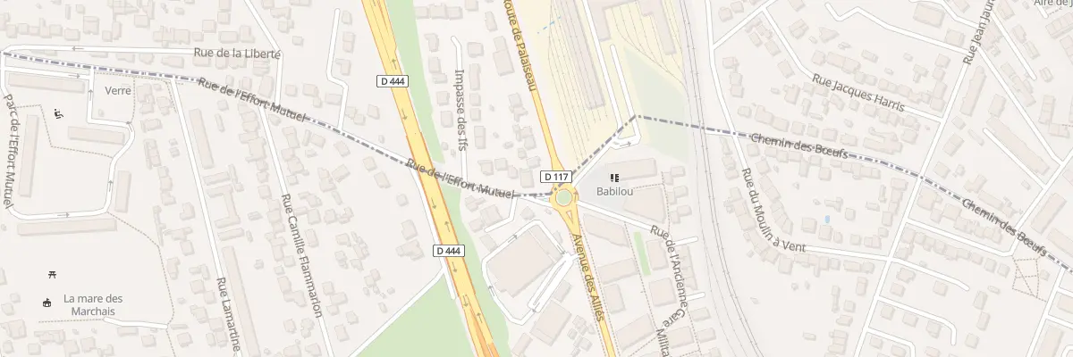 Plan du 2 Rue de l’Effort Mutuel à Massy