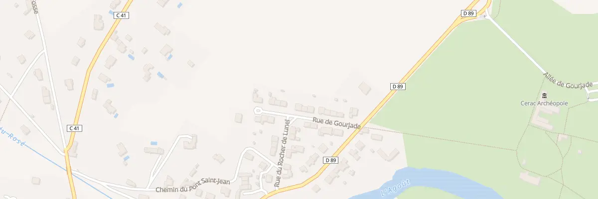 Plan du 16 Rue de Gourjade à Castres