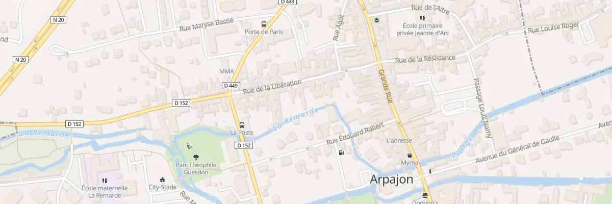 Plan du 13B Rue de la Libération à Arpajon