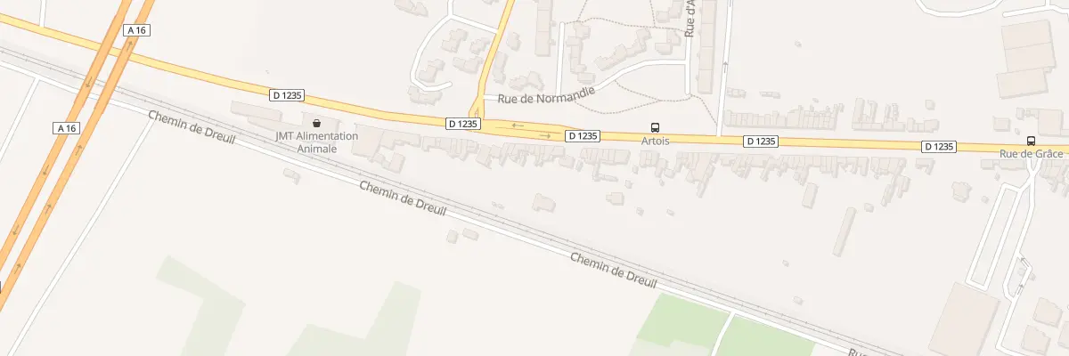 Plan du 625 Rue d’Abbeville à Amiens