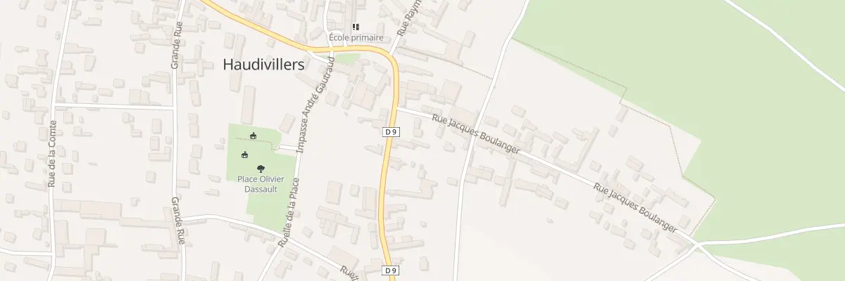 Plan du 1 Rue de la Poste à Haudivillers