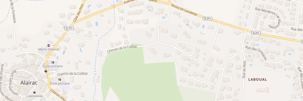 Plan du 5240 Che de Laboual à Alairac