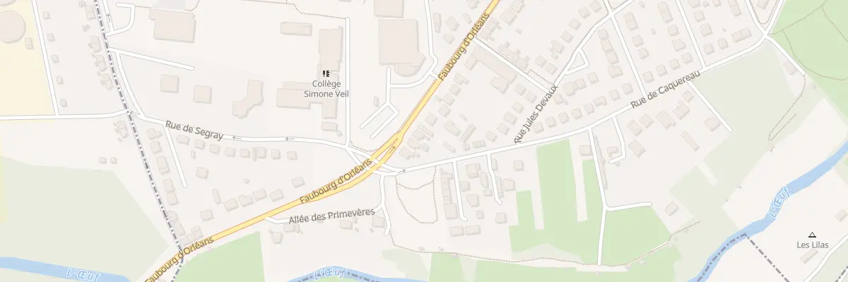 Plan du 143 Fg d’Orléans à Pithiviers
