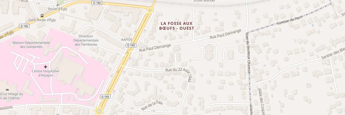 Plan du 21 Rue du 22 Aout 1944 à Arpajon