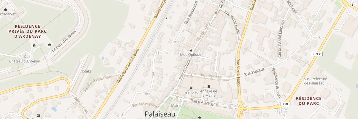 Plan du 70 Rue de Paris à Palaiseau