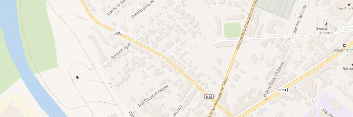 Plan du 28 Rue Paul Vaillant Couturier à Saint-Florent-sur-Cher