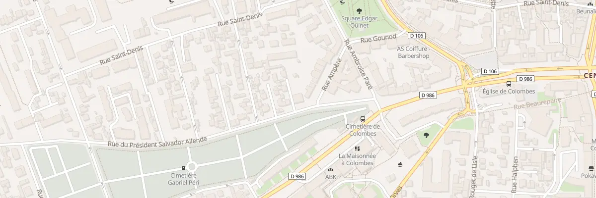 Plan du 14 Rue du Pdt Salvador Allende à Colombes