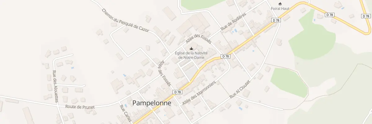 Plan du 6 Rue Jean Boudou à Pampelonne