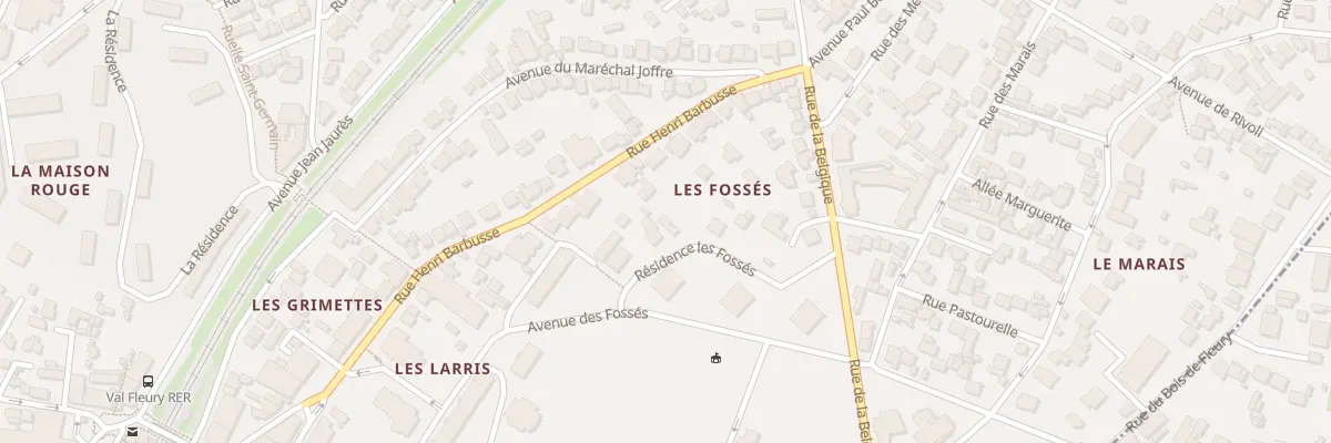Plan du 1B Av des Fossés à Meudon
