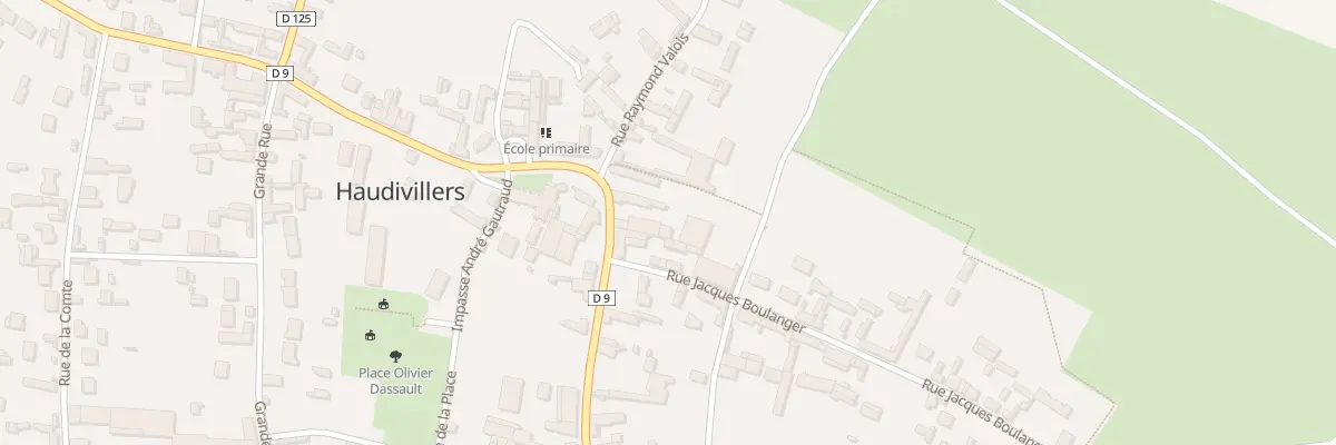 Plan du 1 Rue de l’Eglise à Haudivillers