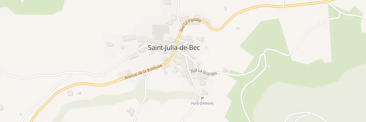Plan du 34 Le Village à Saint-Julia-de-Bec