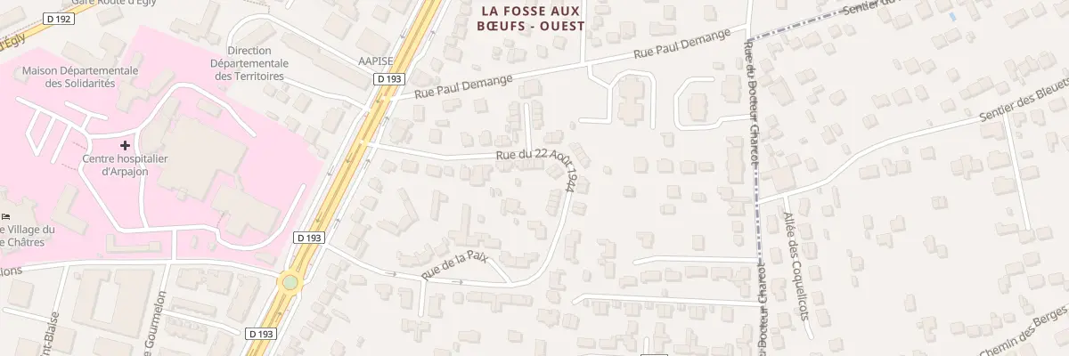 Plan du 26 Rue du 22 Aout 1944 à Arpajon