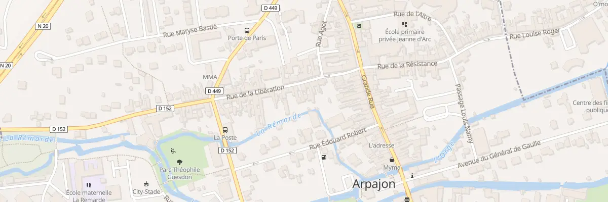 Plan du 11 Rue de la Libération à Arpajon