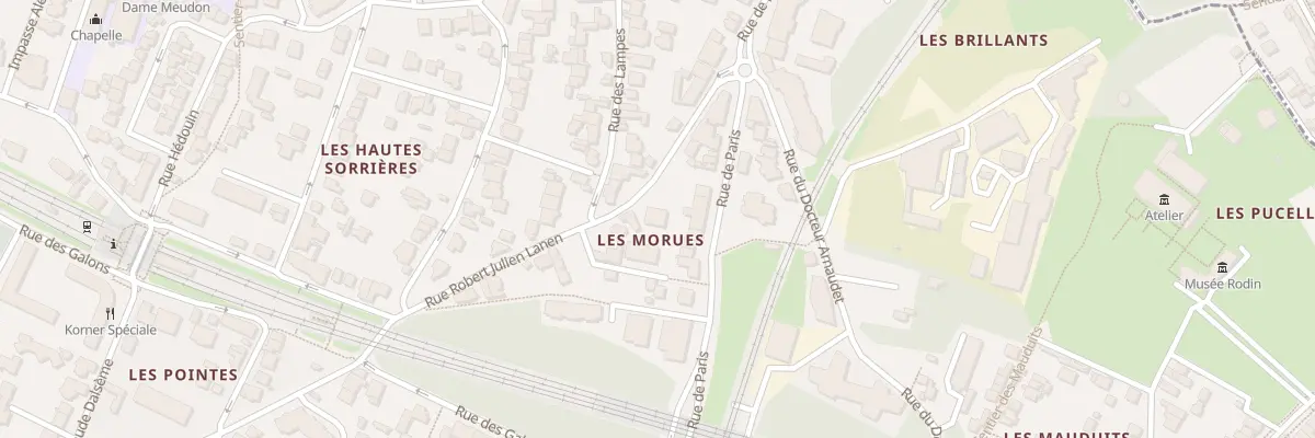 Plan du 3 Rue Robert Julien Lanen à Meudon
