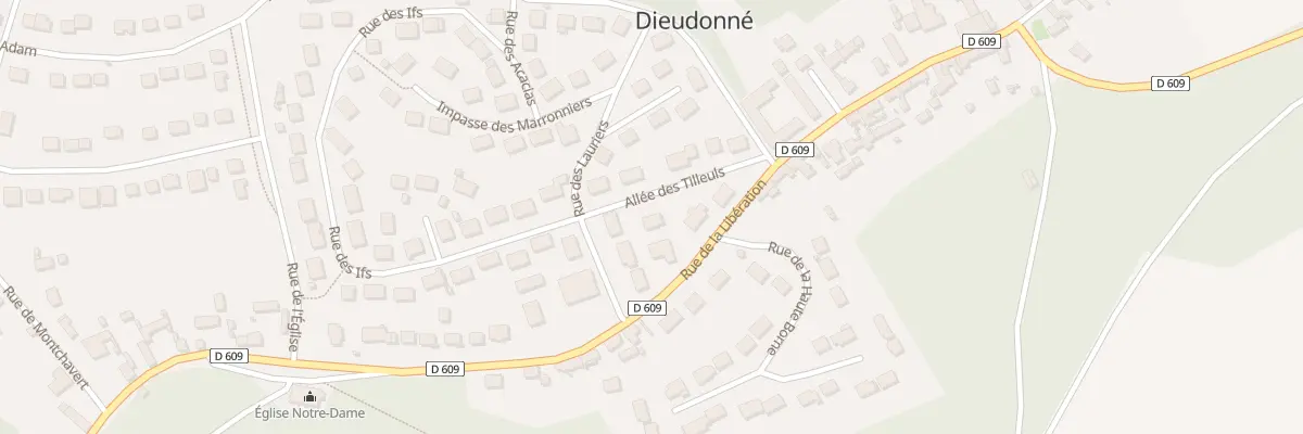 Plan du 5 All des Tilleuls à Dieudonné