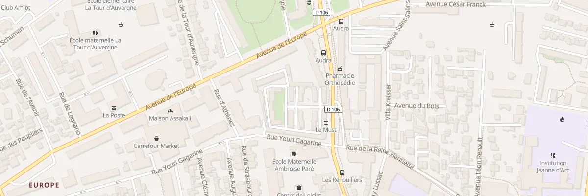 Plan du 9 Rue Paul Bert à Colombes