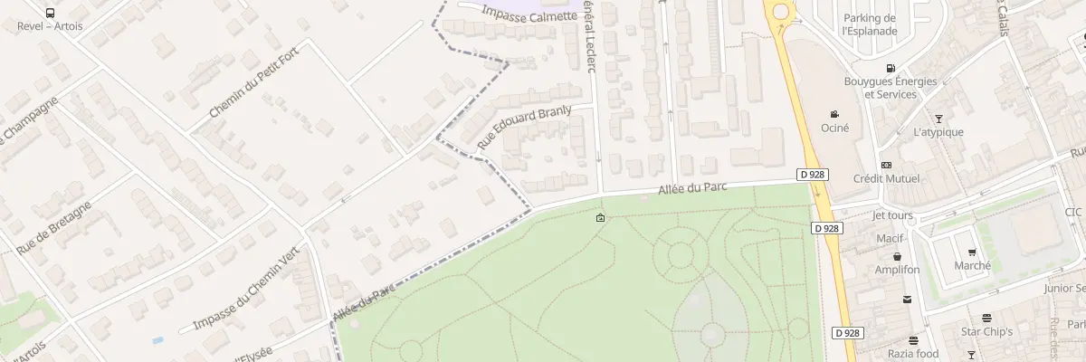 Plan du 17 All du Parc à Saint-Omer