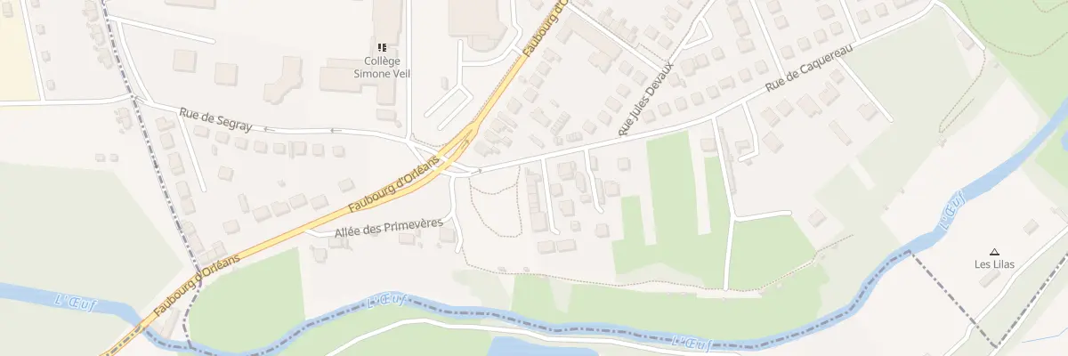 Plan du 49 Rue de Caquereau à Pithiviers
