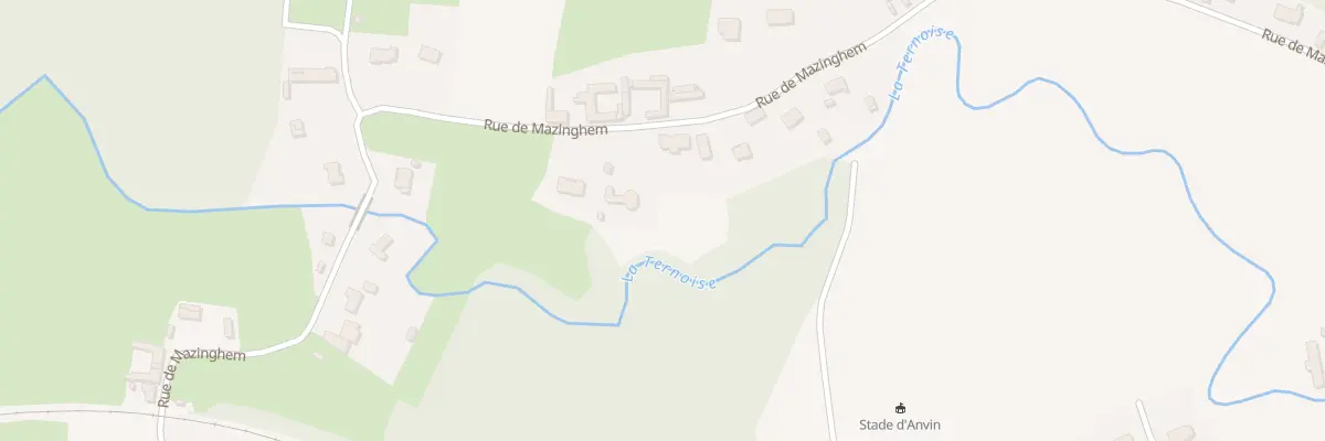 Plan du 1118 Rue de Mazinghem à Anvin