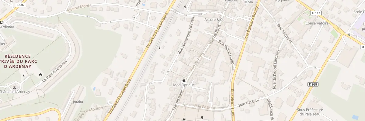 Plan du 54 Rue de Paris à Palaiseau