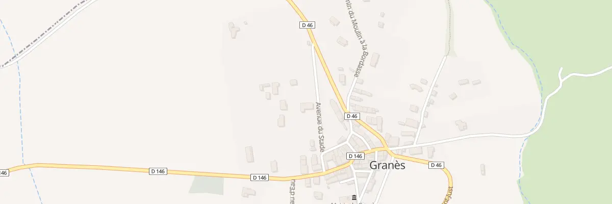 Plan de Av du Stade à Granès
