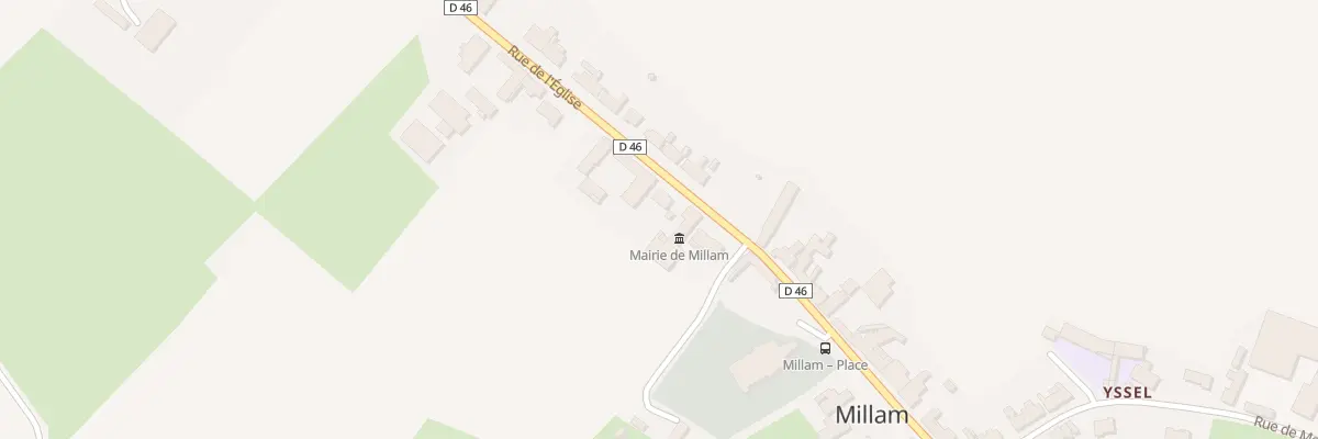 Plan du 287 Rue de l’Eglise à Millam