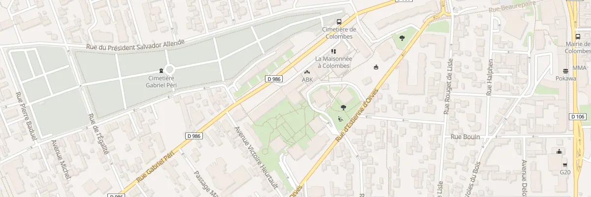 Plan du 91 Rue Gabriel Péri à Colombes