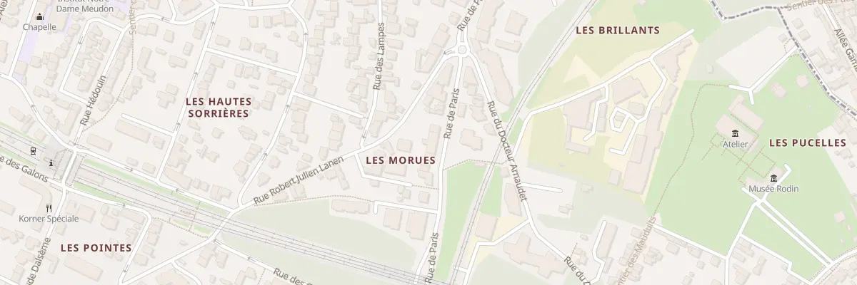 Plan du 12Q Rue de Paris à Meudon