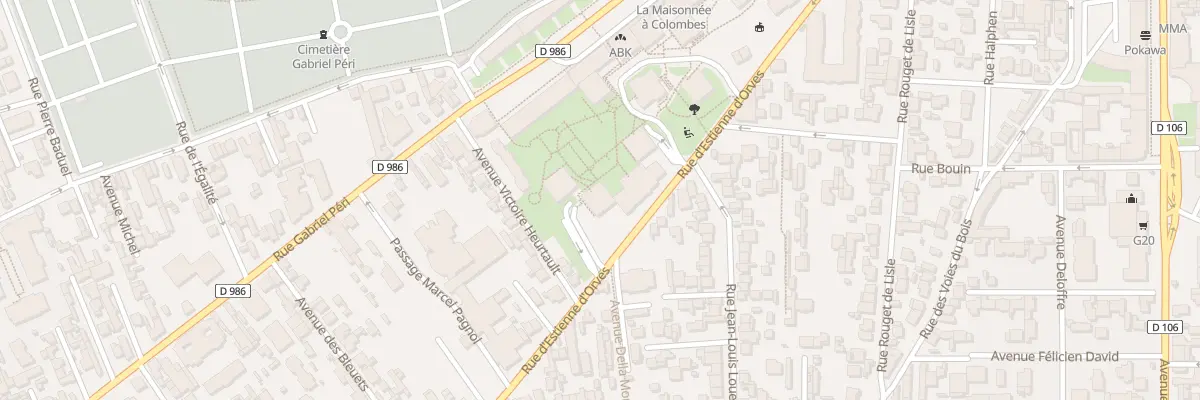 Plan du 60 Rue d’Estienne d’Orves à Colombes