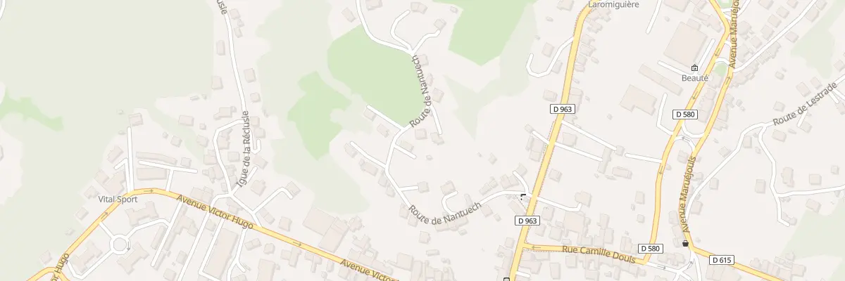 Plan du 280 Rte de Nantuech à Decazeville