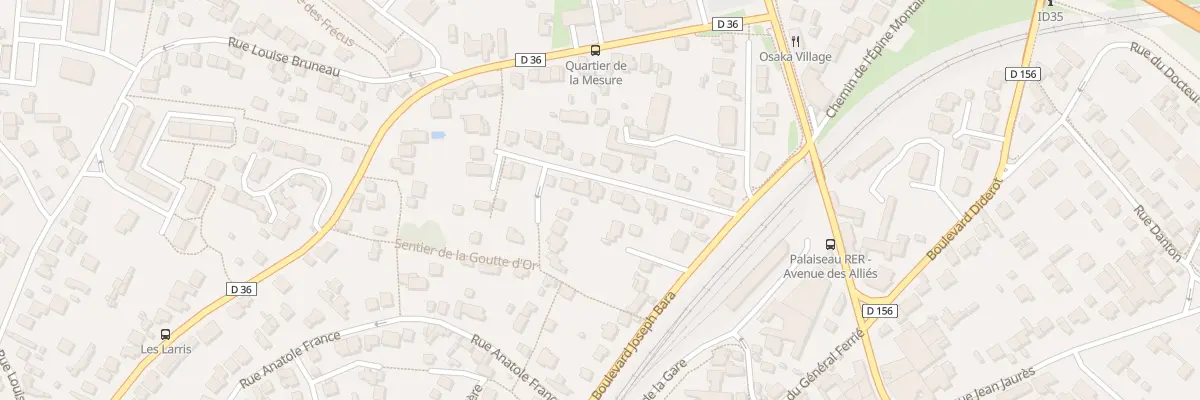 Plan du 13 Rue Joseph Bara à Palaiseau