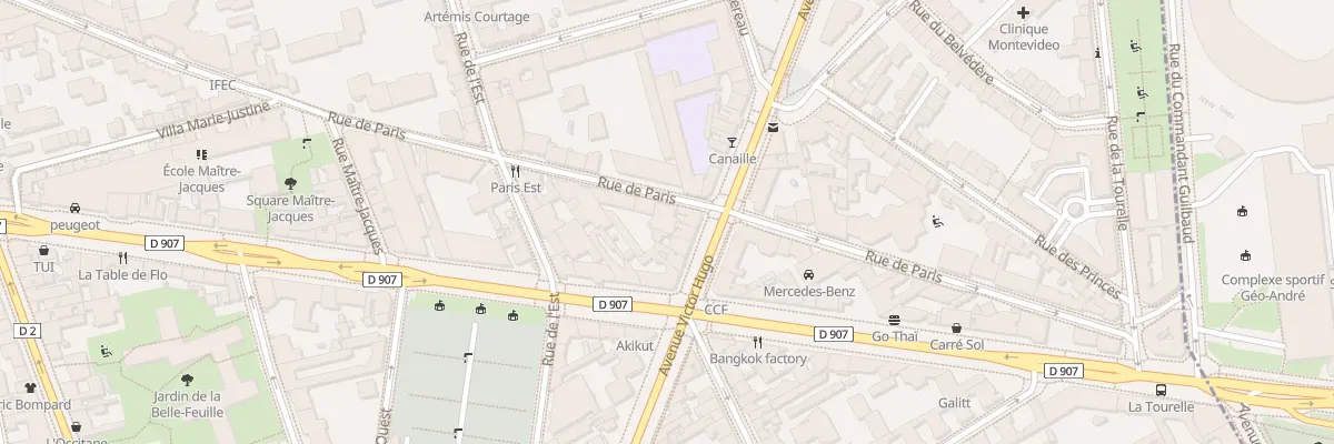 Plan du 29B Rue de Paris à Boulogne-Billancourt