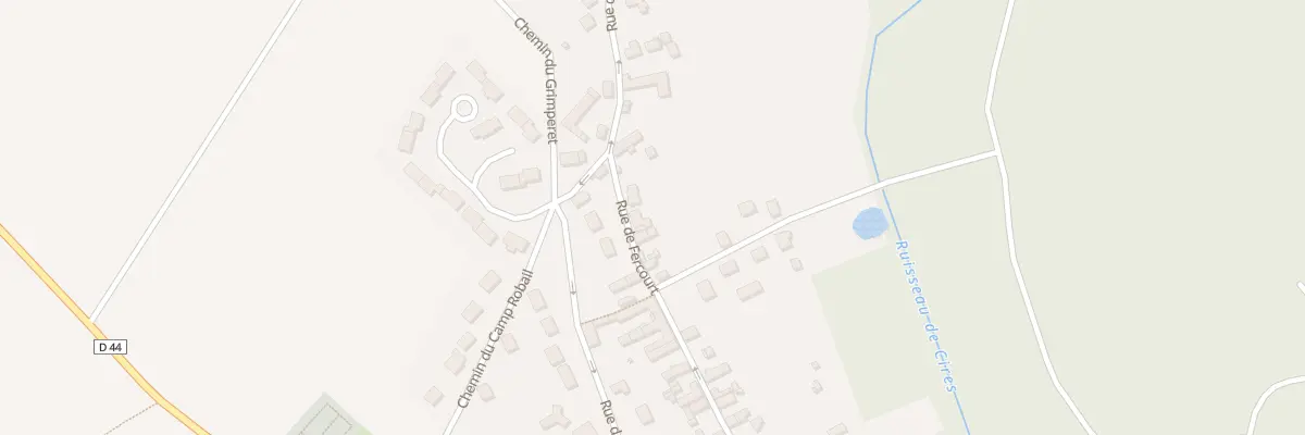 Plan du 34 Rue de Fercourt à Cauvigny