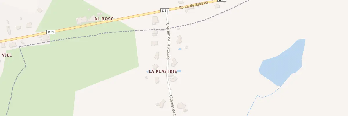 Plan du 75 Che de La Plastrié à Saussenac