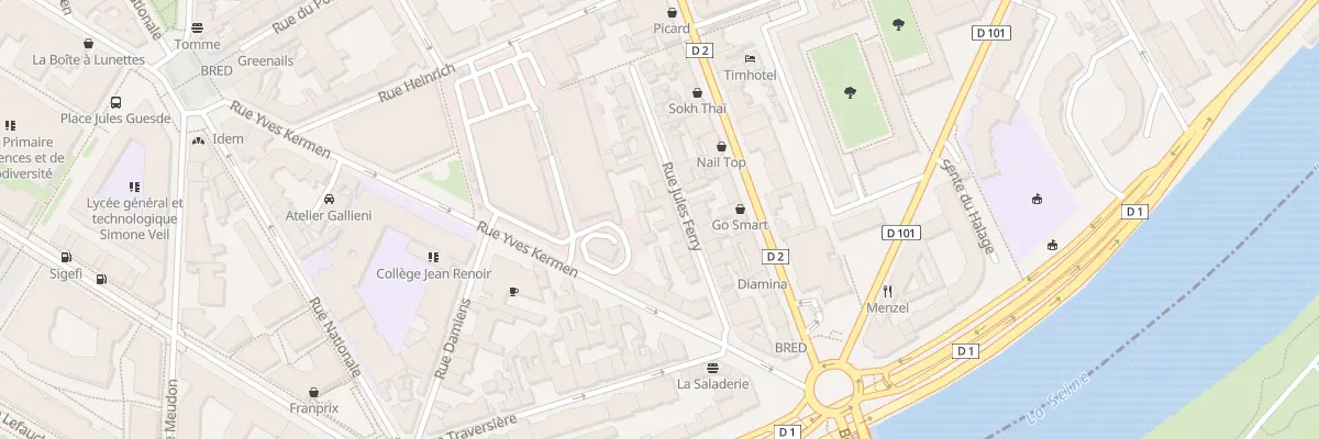 Plan du 9 Rue Jules Ferry à Boulogne-Billancourt